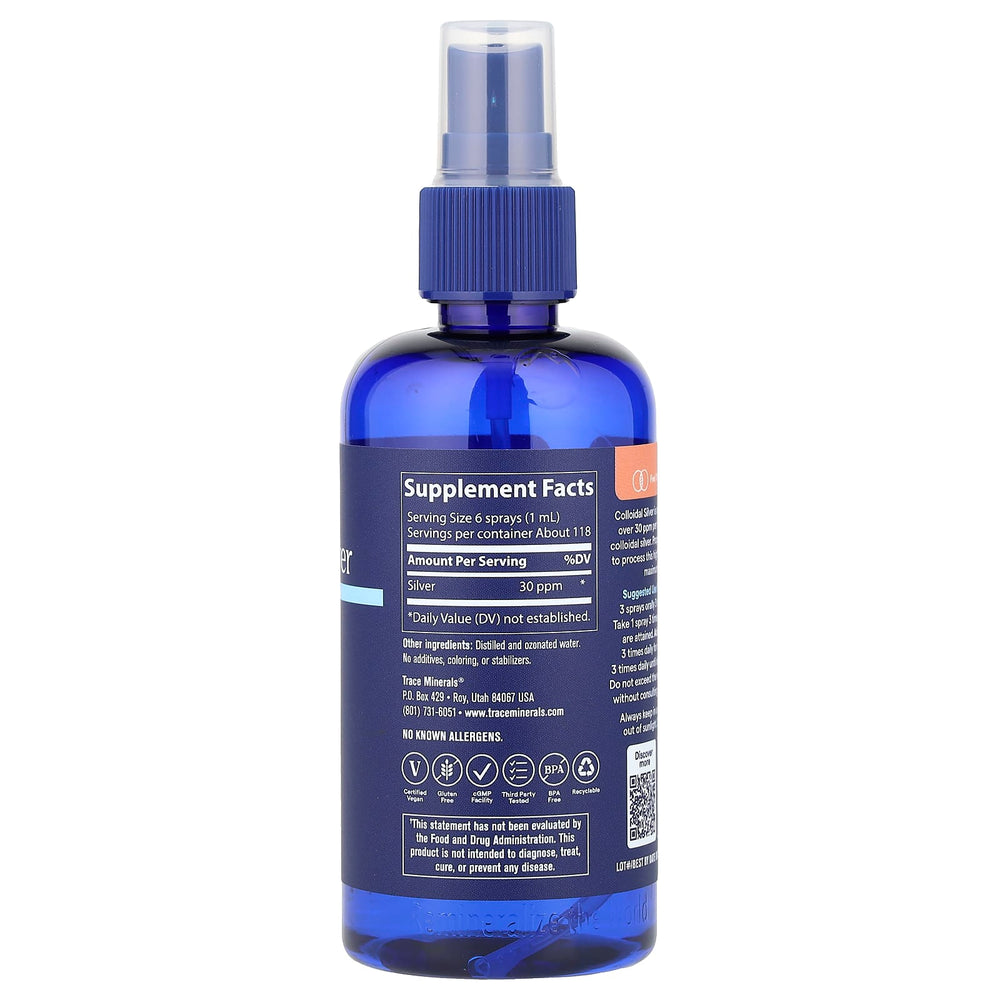 Kolloidalt Silver Spray – 118 ml baksida med information