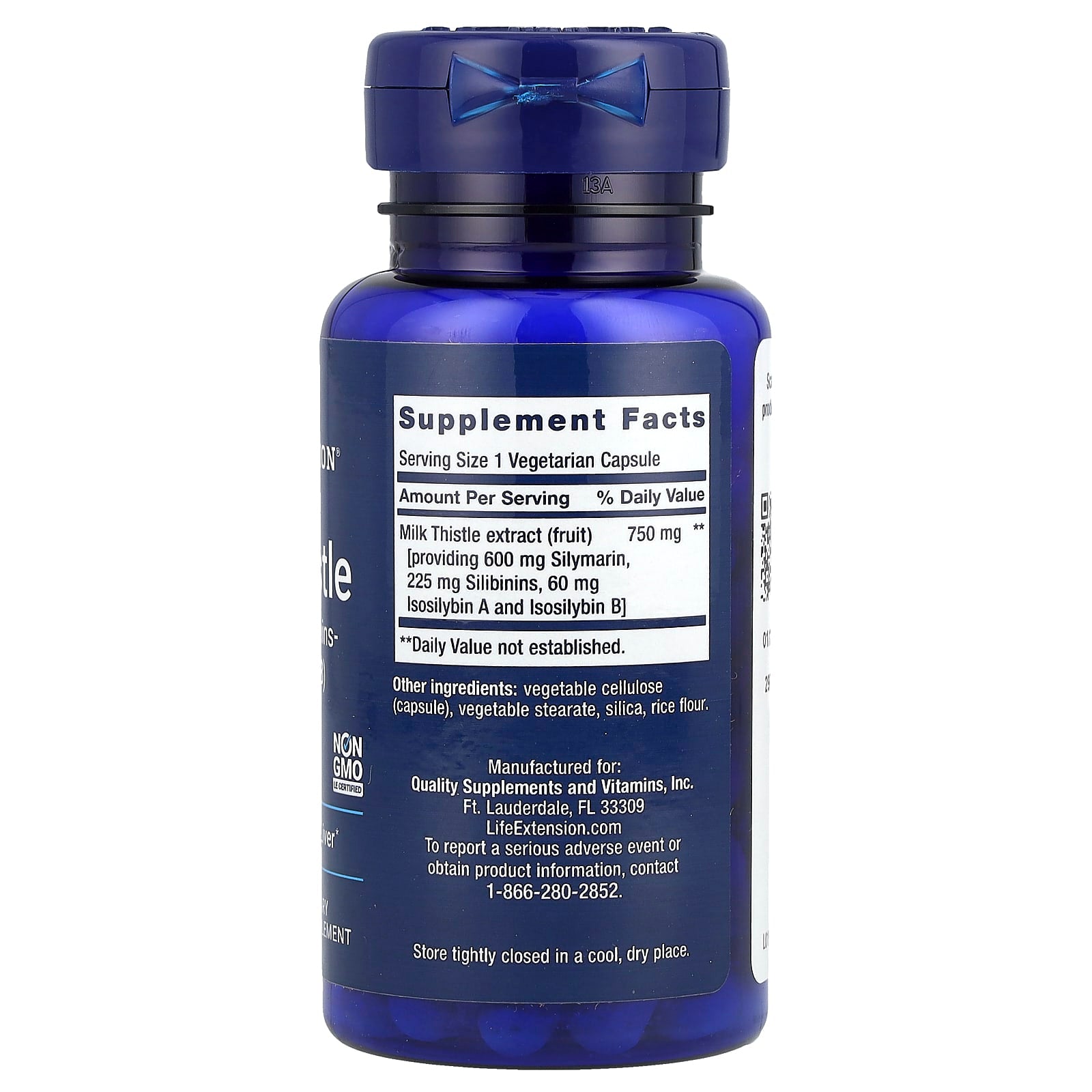 Milk Thistle Silymarin ingredienser lista