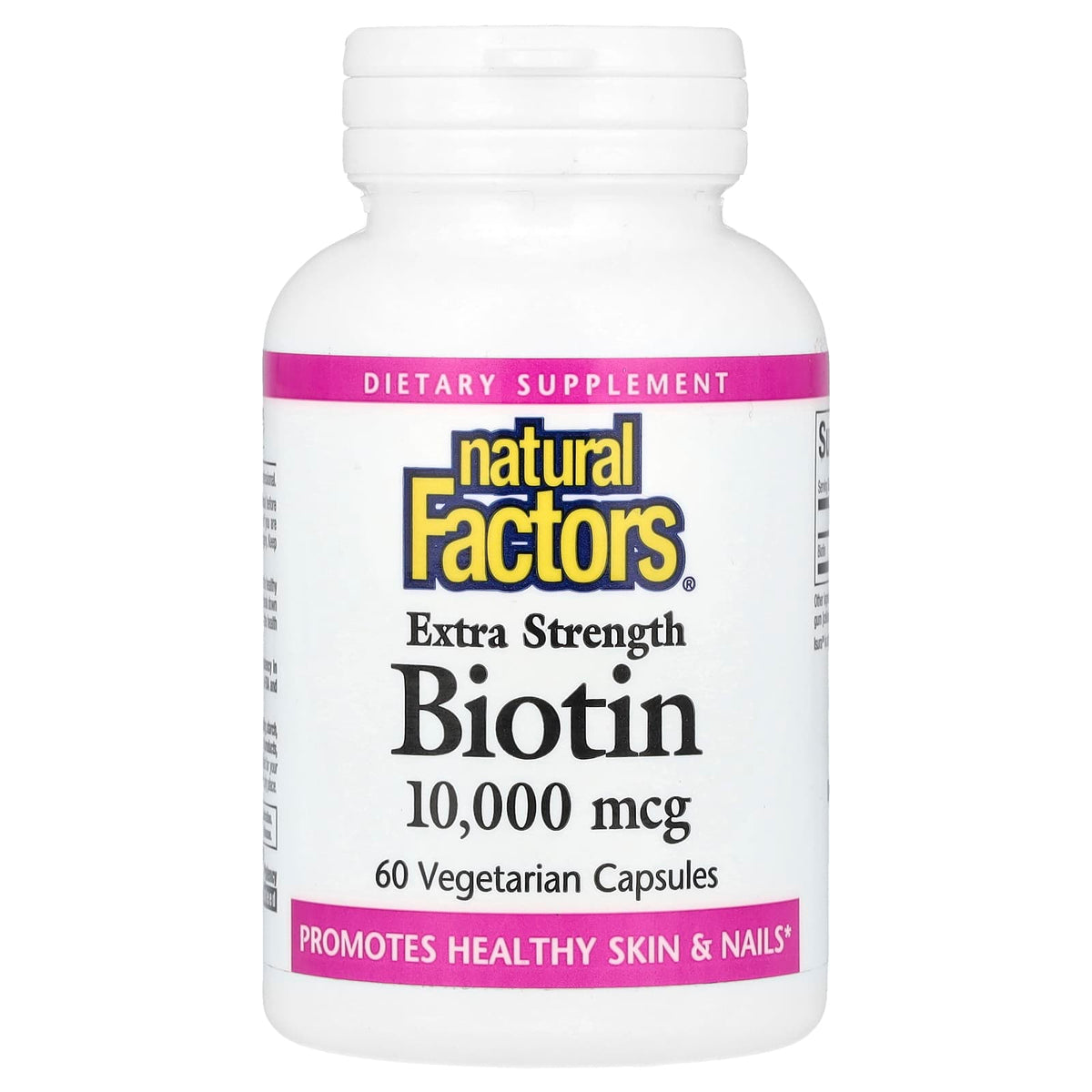 Biotin Extra Strength baksida näringsfakta