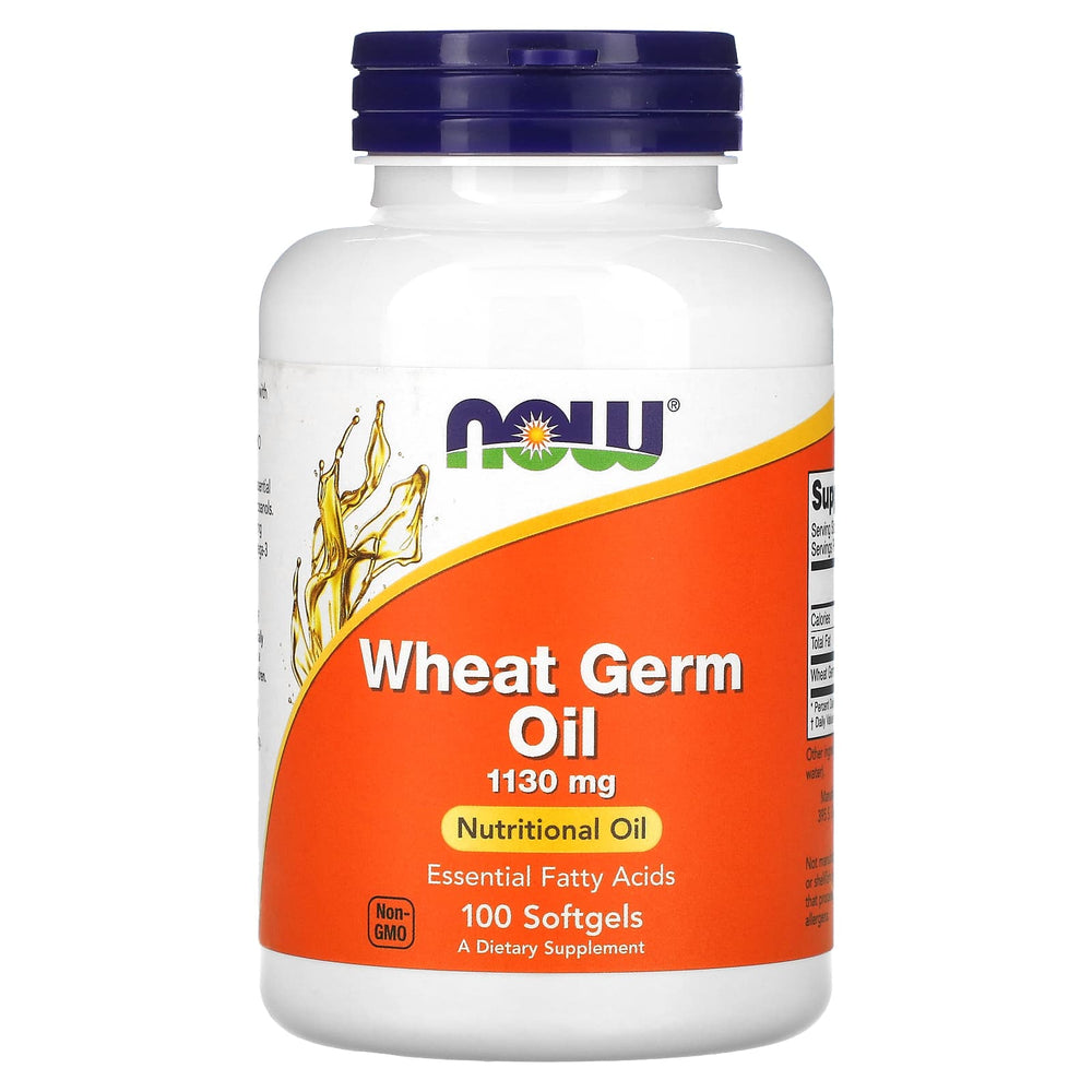 NOW Foods Wheat Germ Oil öppen förpackning