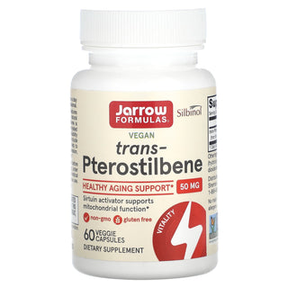 Jarrow Formulas trans-Pterostilbene 60 veggie capsules framsida