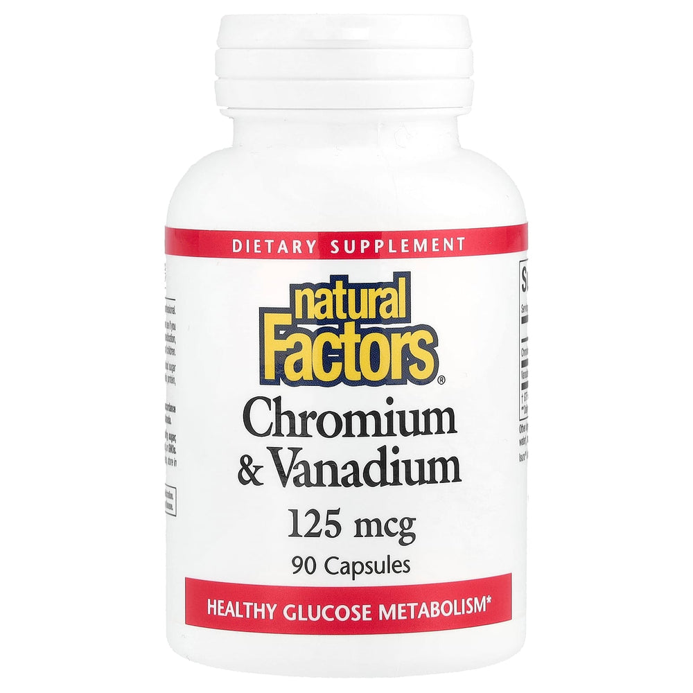 Natural Factors Chromium & Vanadium baksida