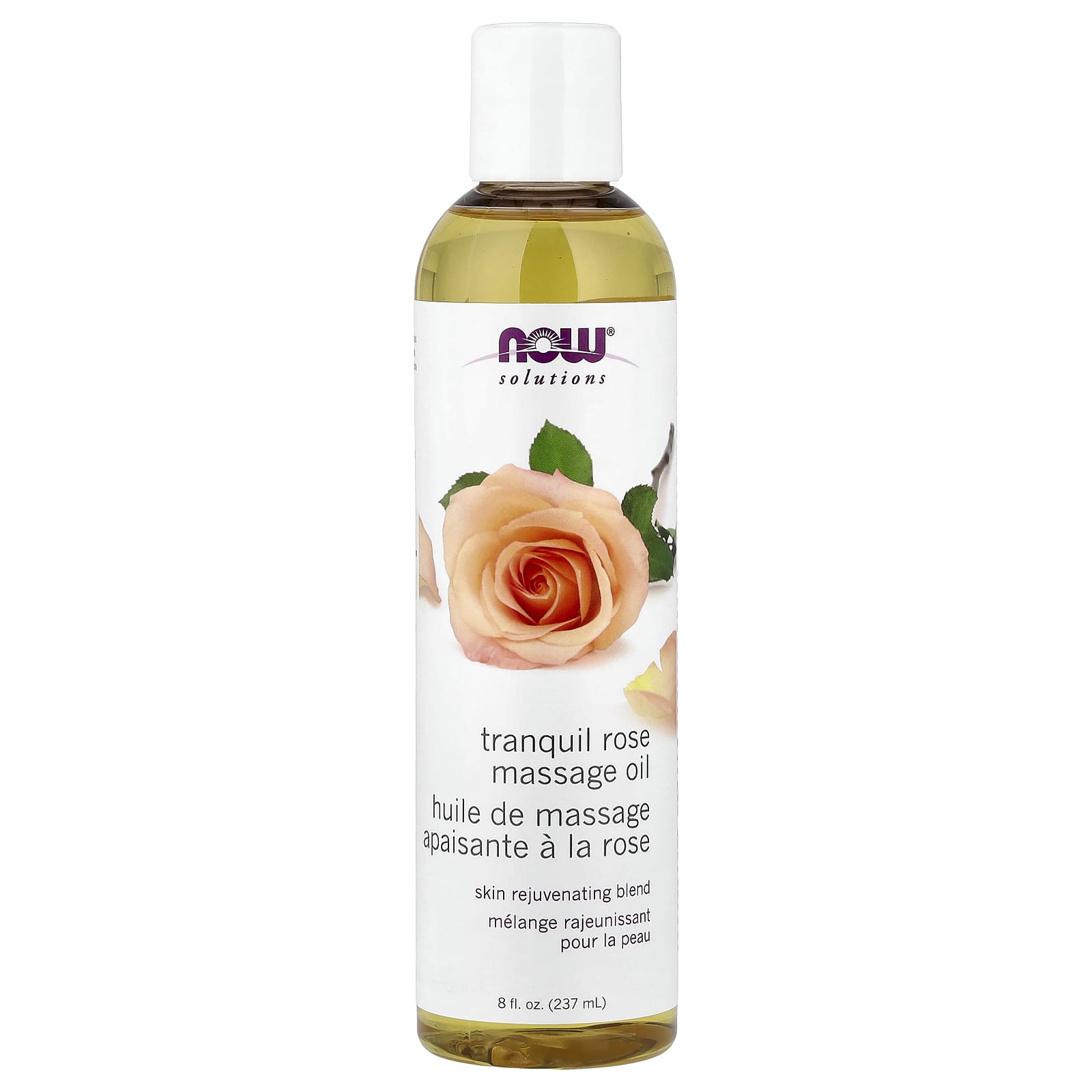Tranquil Rose Massage Oil baksida etikett