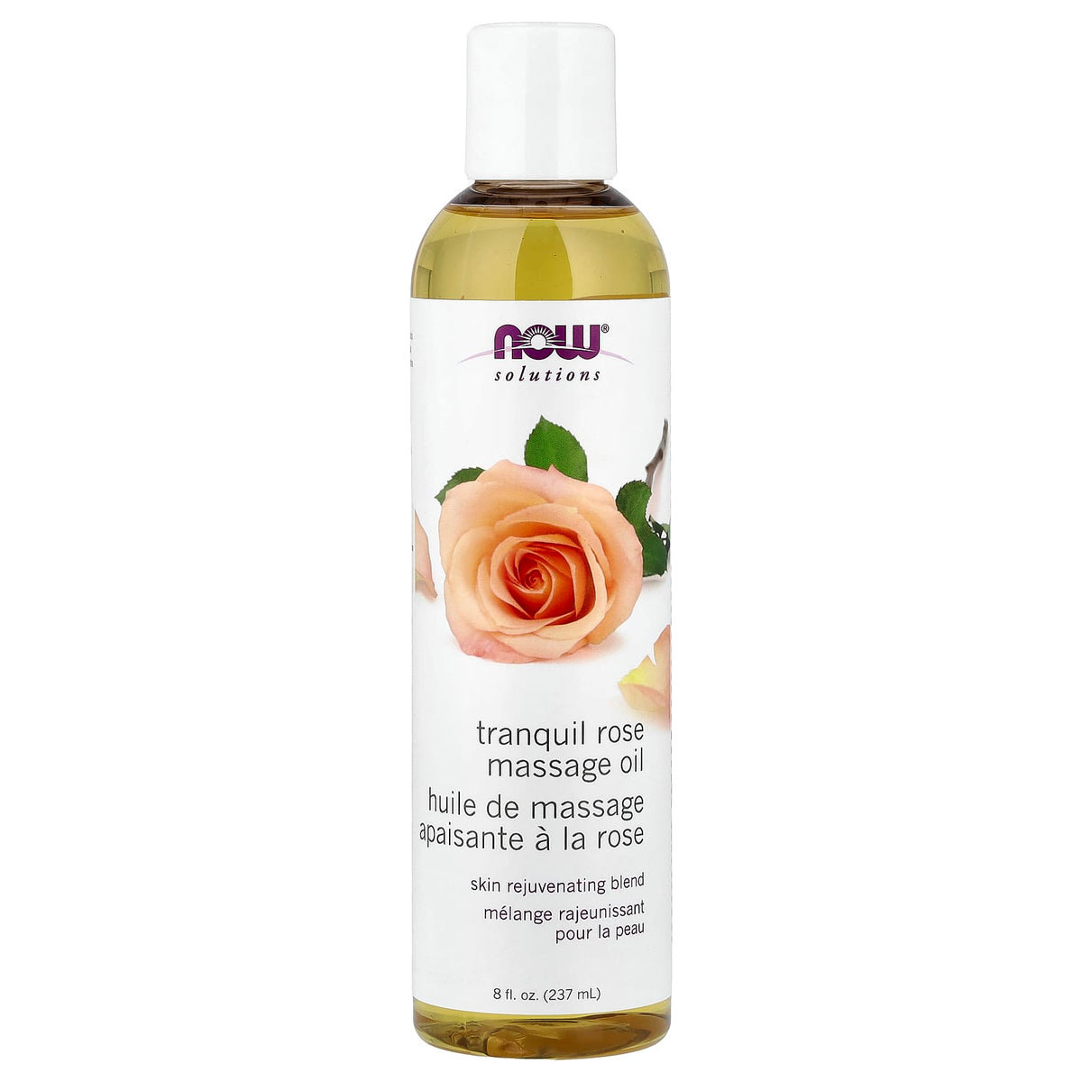Tranquil Rose Massage Oil baksida etikett
