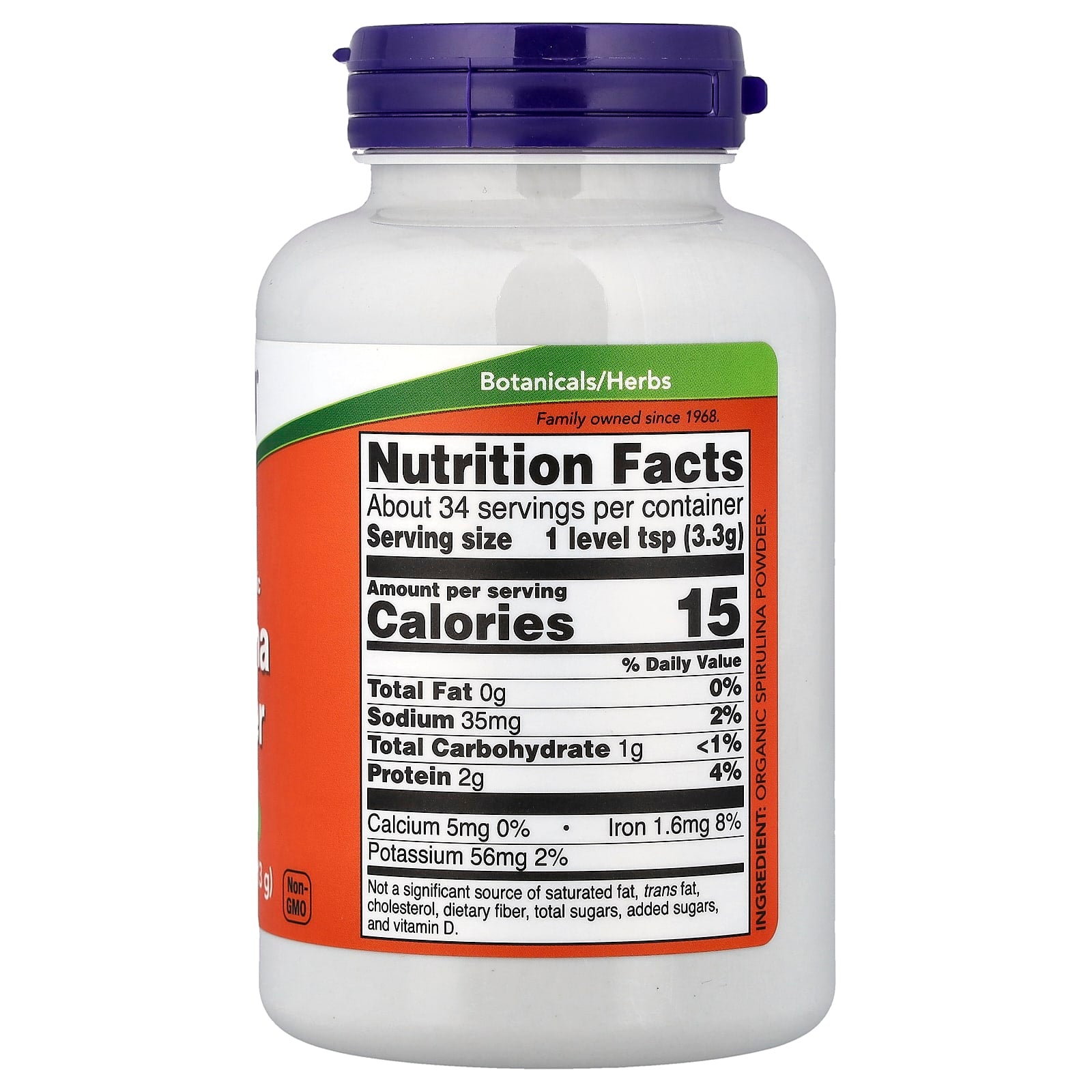 NOW Foods - Spirulina, 500 mg - 500 tabletter