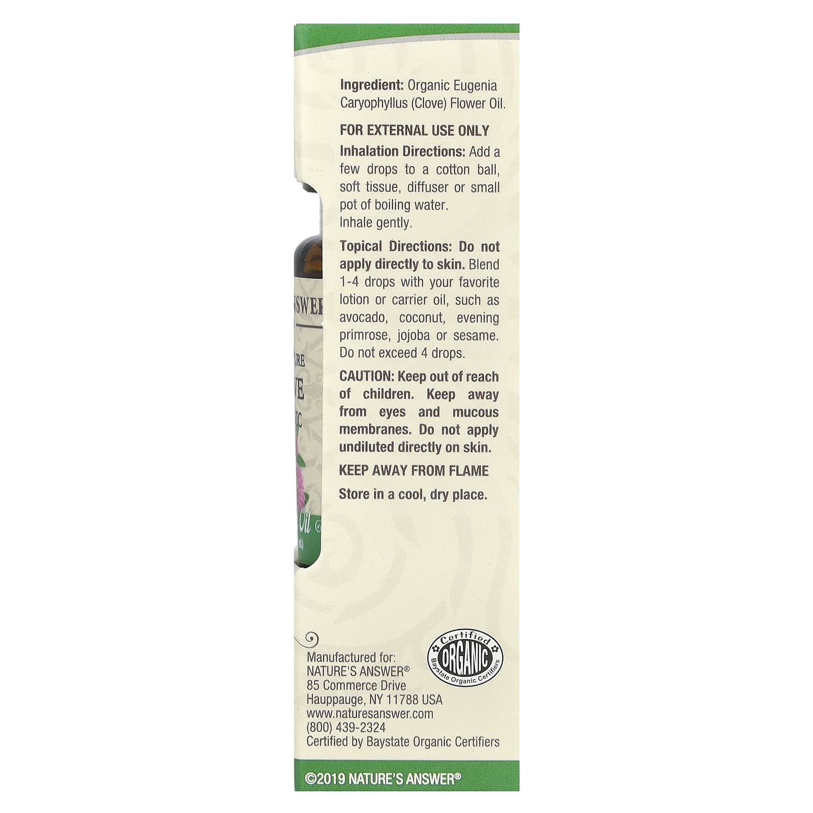 Nature's Answer - 100 % Puhtaasti Eteerinen Öljy