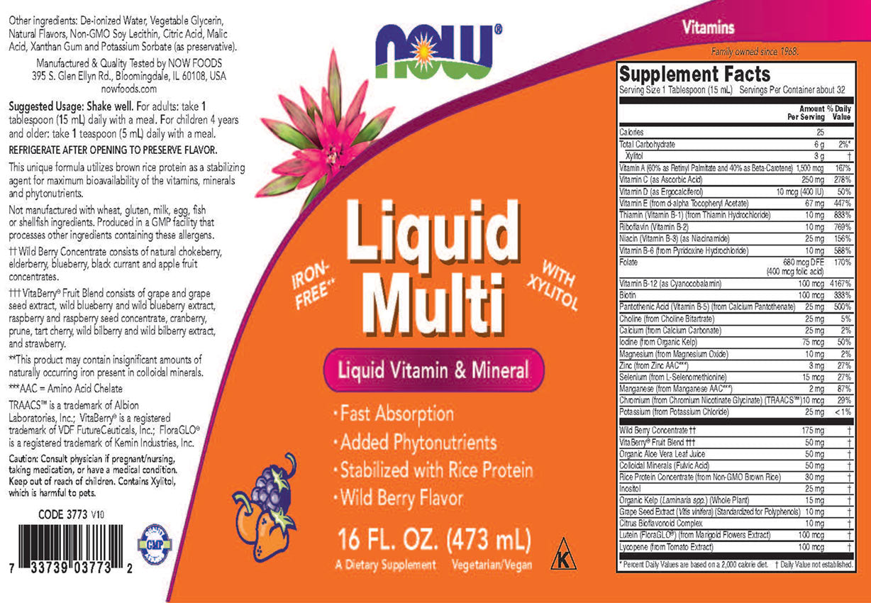NOW Foods - Liquid Multi - Wild Berry, 473ml