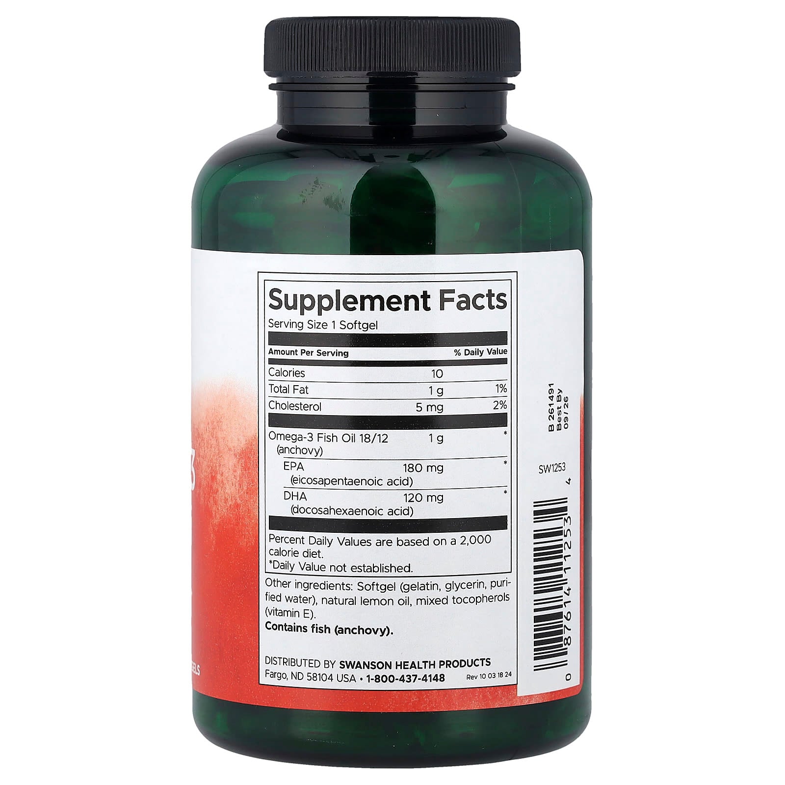 Swanson - Omega-3 Fish Oil