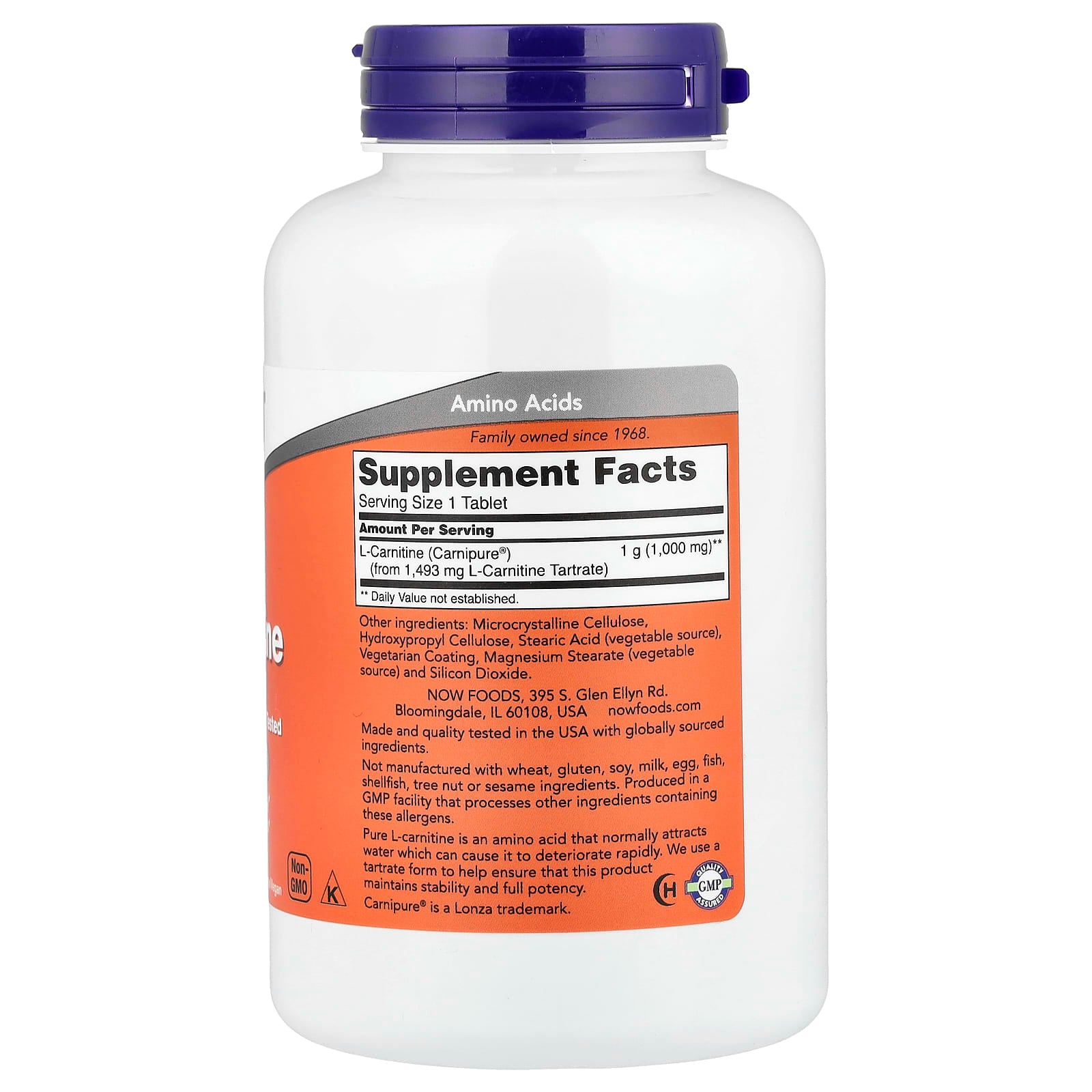 L-Karnitin 1000 mg tabletter närbild