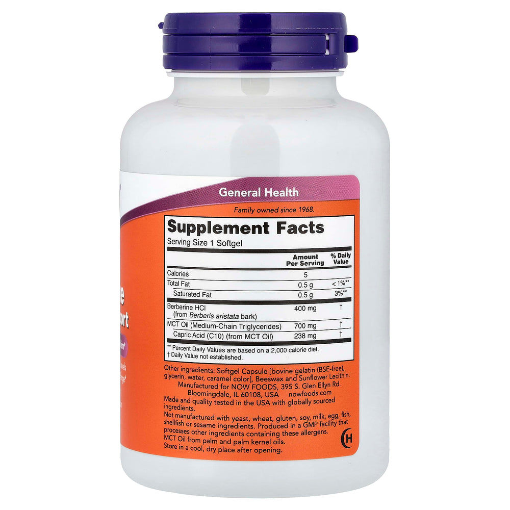 NOW Foods Berberine Glucose Support näringsfakta