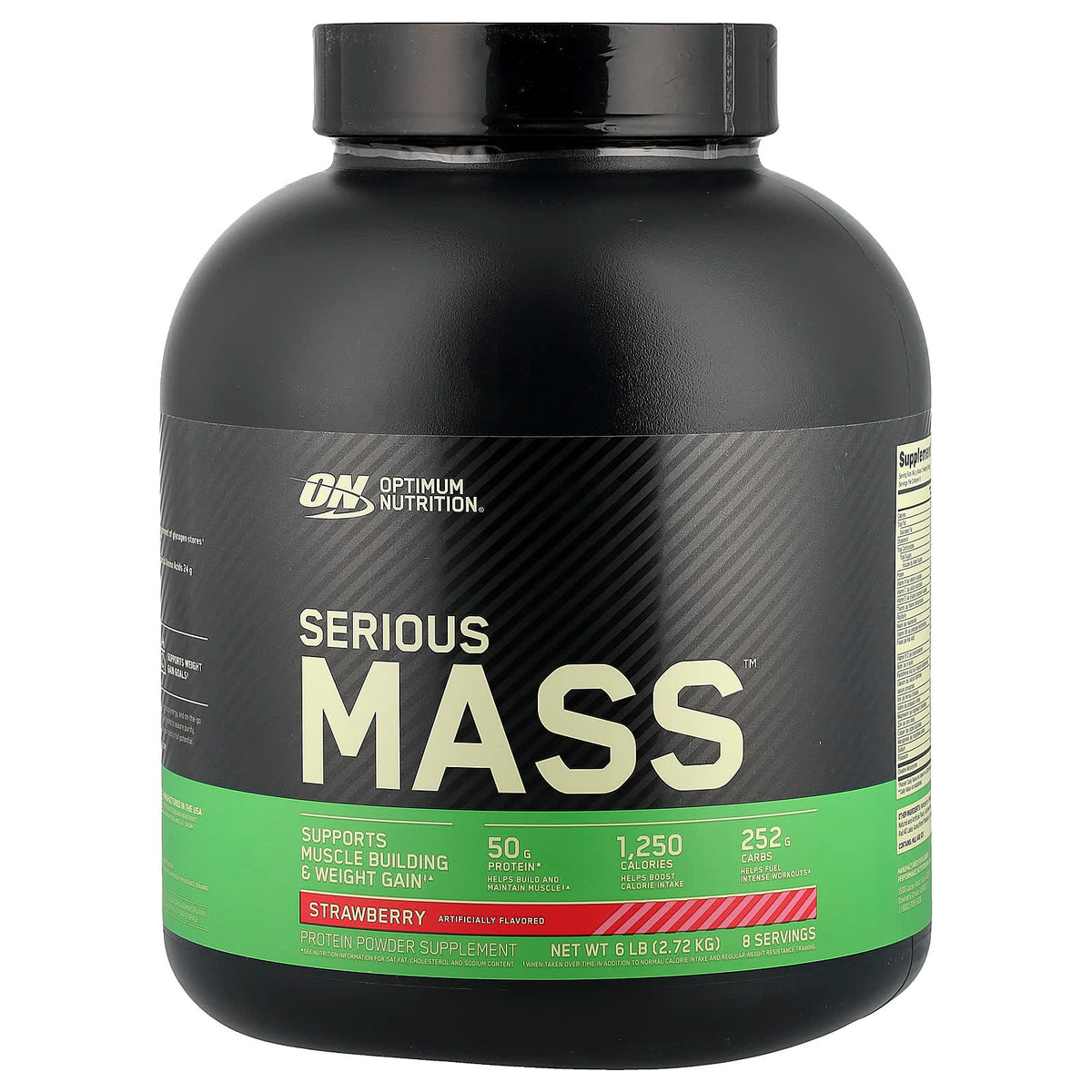 Optimum Nutrition Strawberry baksida näringsfakta