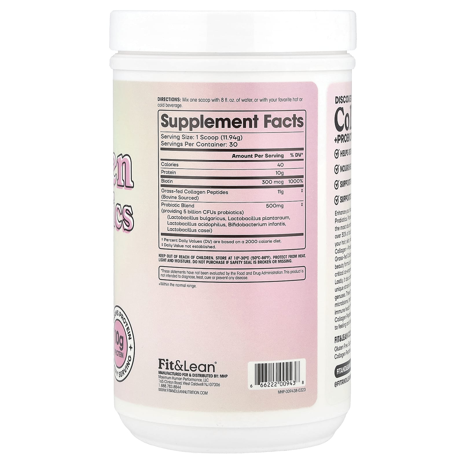 Fit&Lean - Kollagen + Probiotika