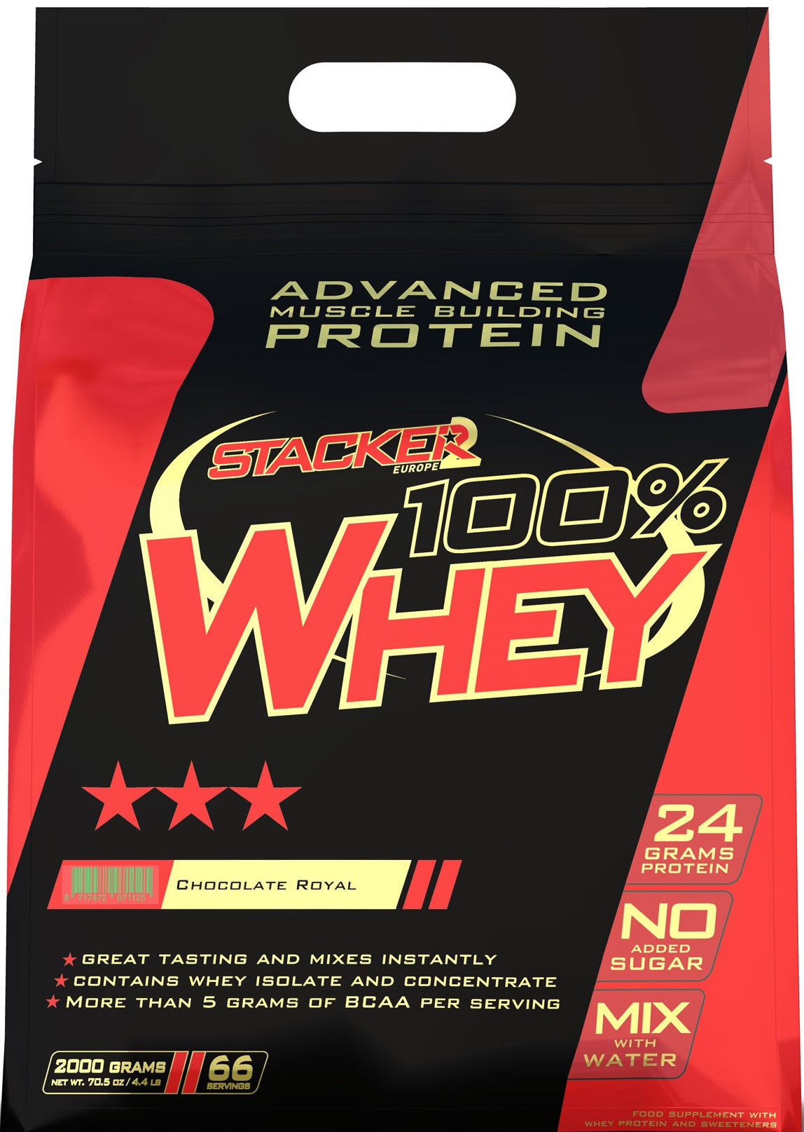 Stacker2 - 100% Whey, Vanilla - 2000g