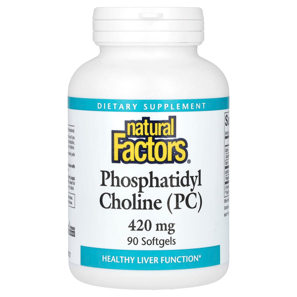 Natural Factors Phosphatidyl Choline baksida