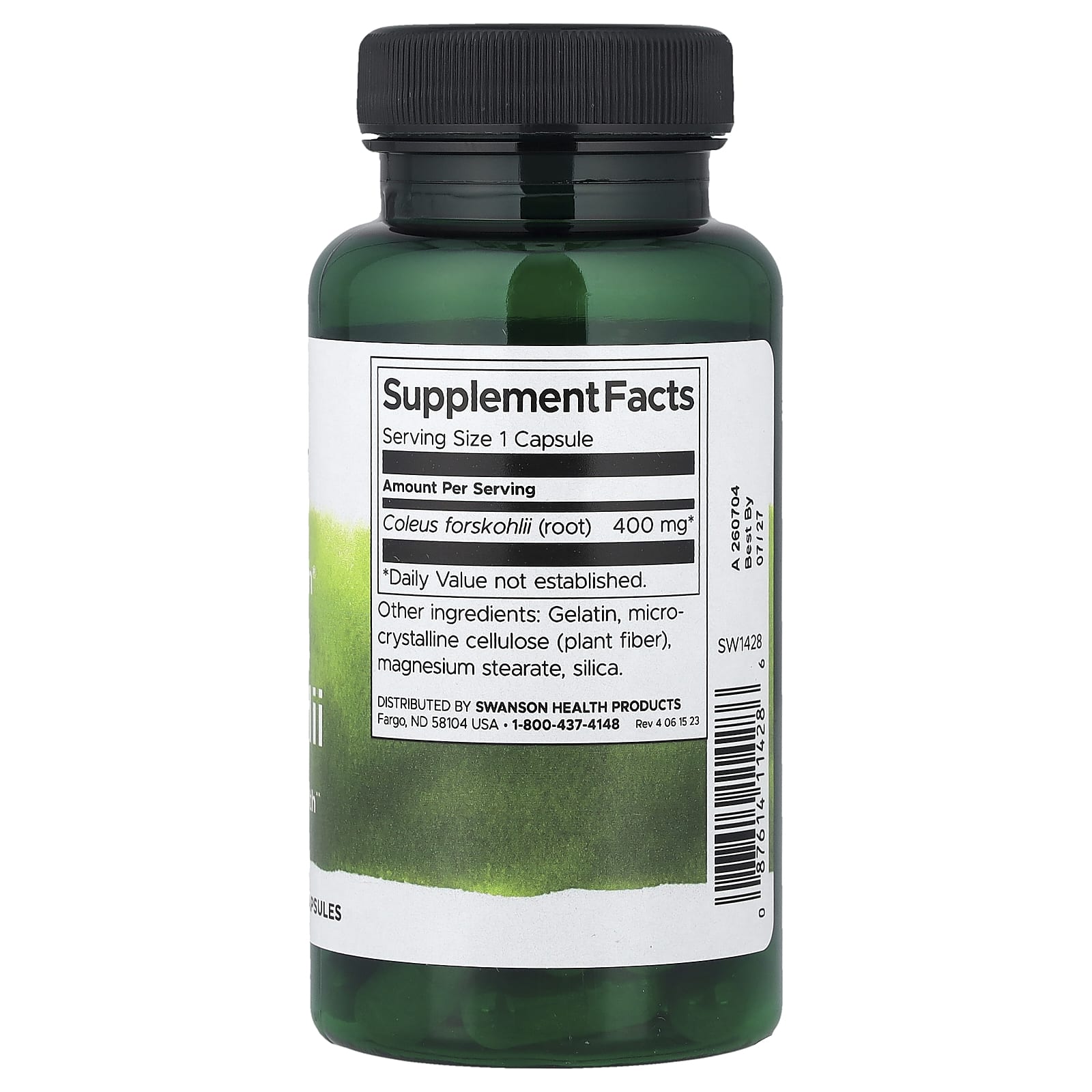 Coleus Forskohlii ingredienser och dosering
