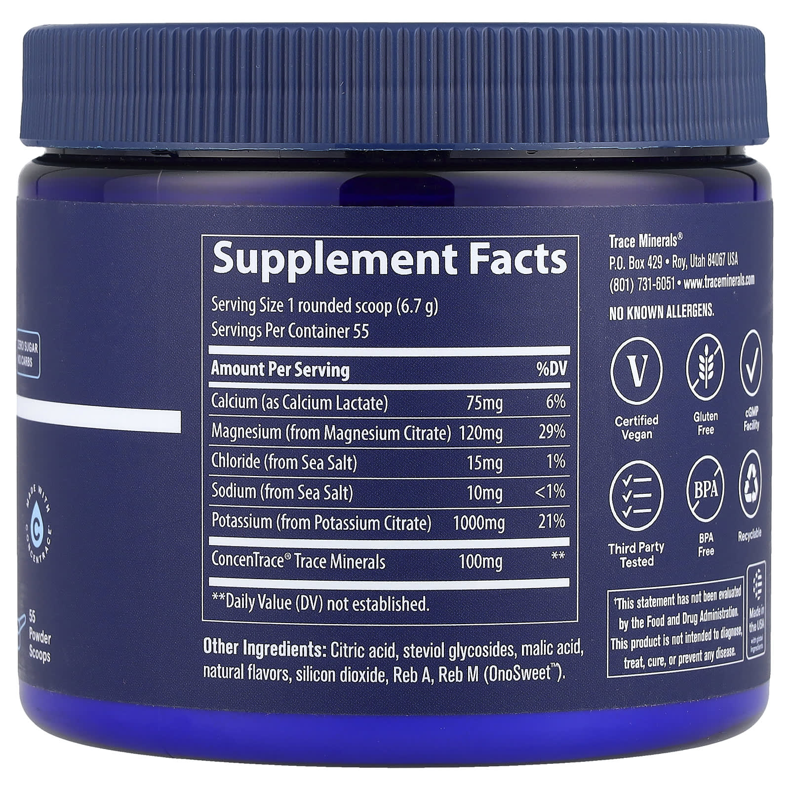 Trace Minerals - KETO Elektrolyyttijauhe