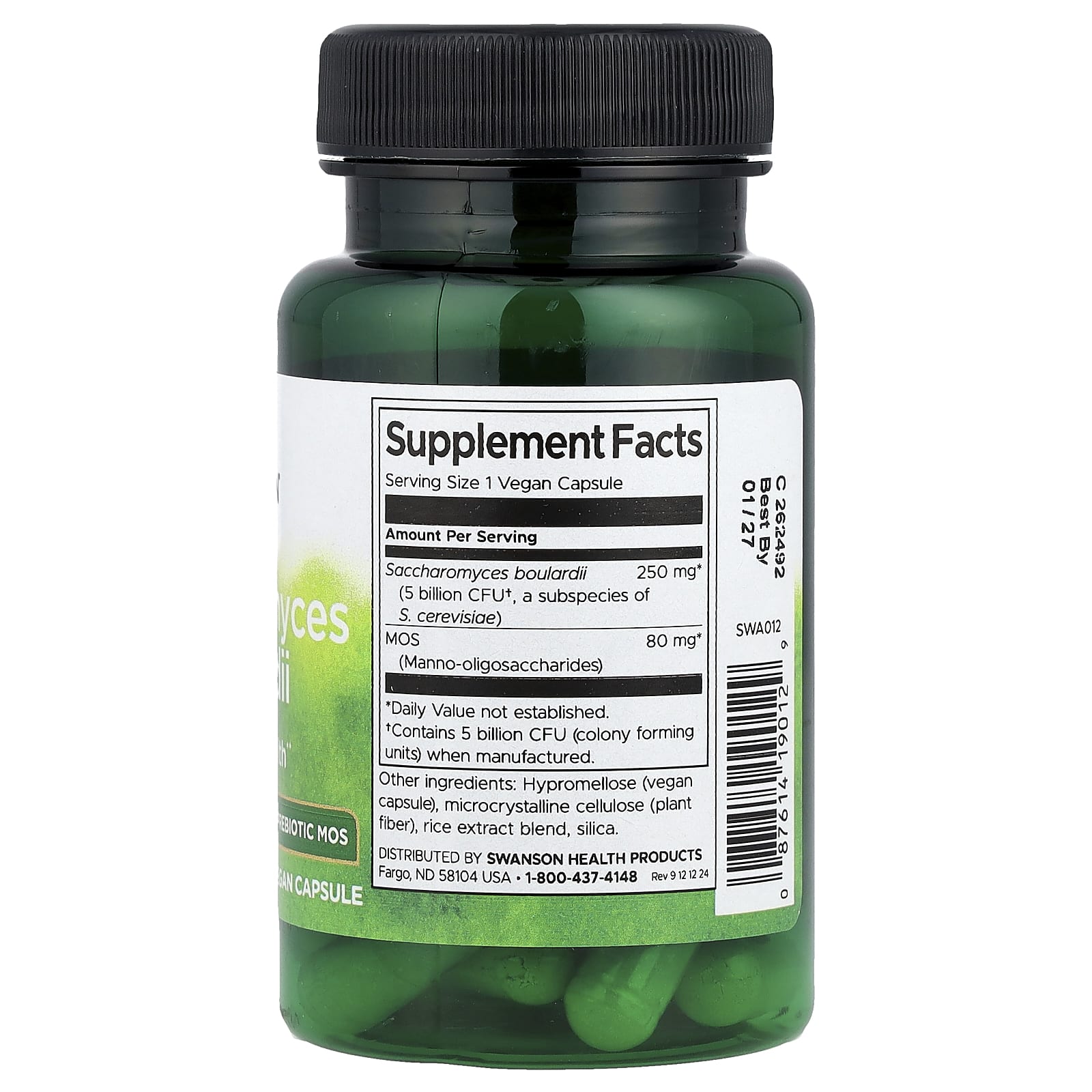 Swanson - Saccharomyces Boulardii - 30 kapselia