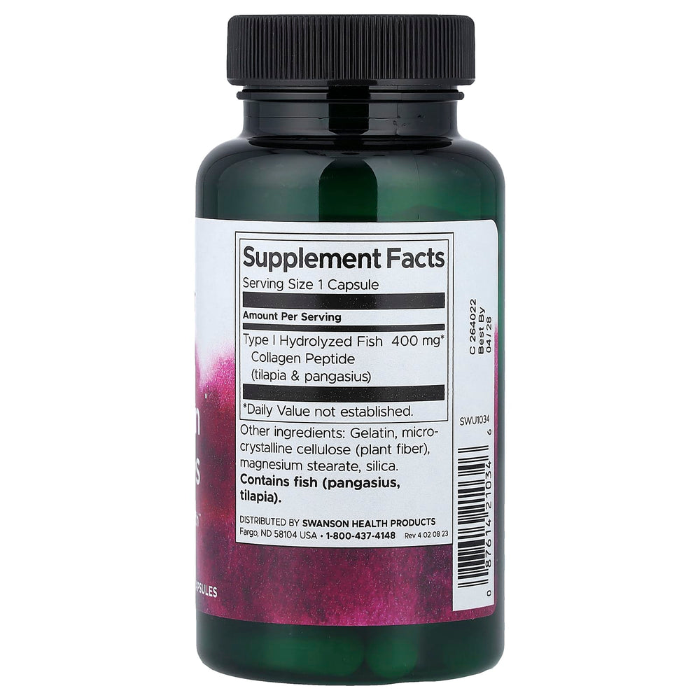 Swanson Type I Hydrolyzed Marine Collagen näringsfakta