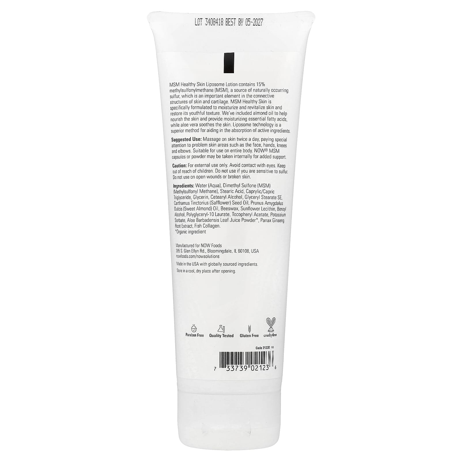 MSM Healthy Skin Lotion produktflaska