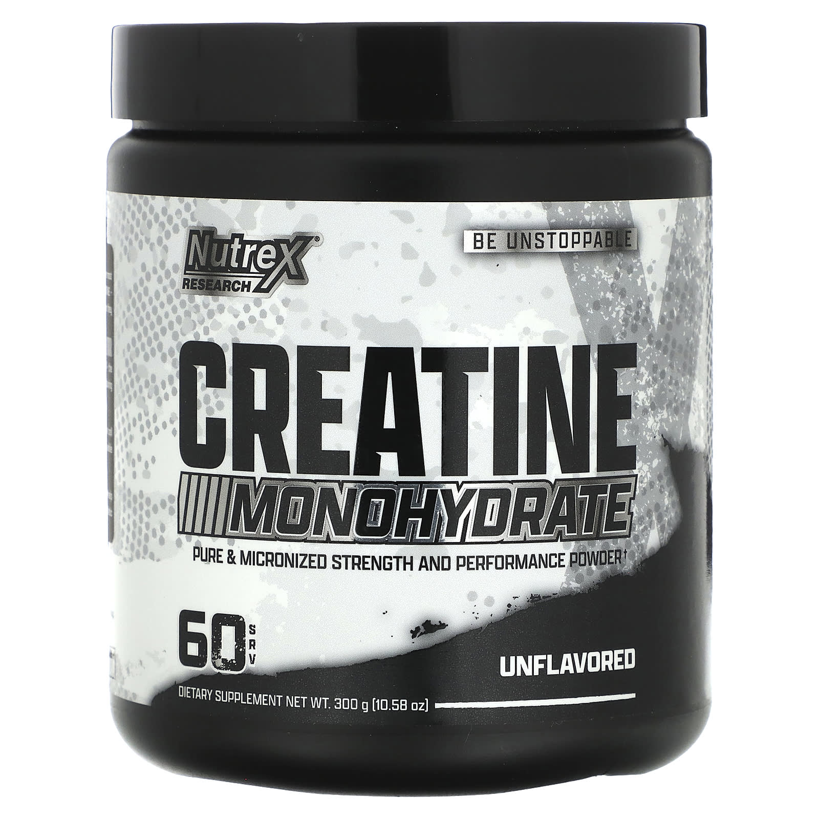 Creatine Monohydrate 300g baksida näringsfakta