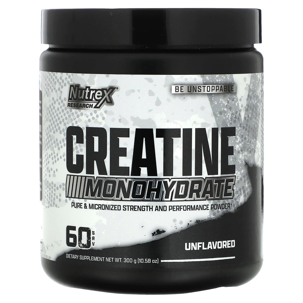 Creatine Monohydrate 300g baksida näringsfakta