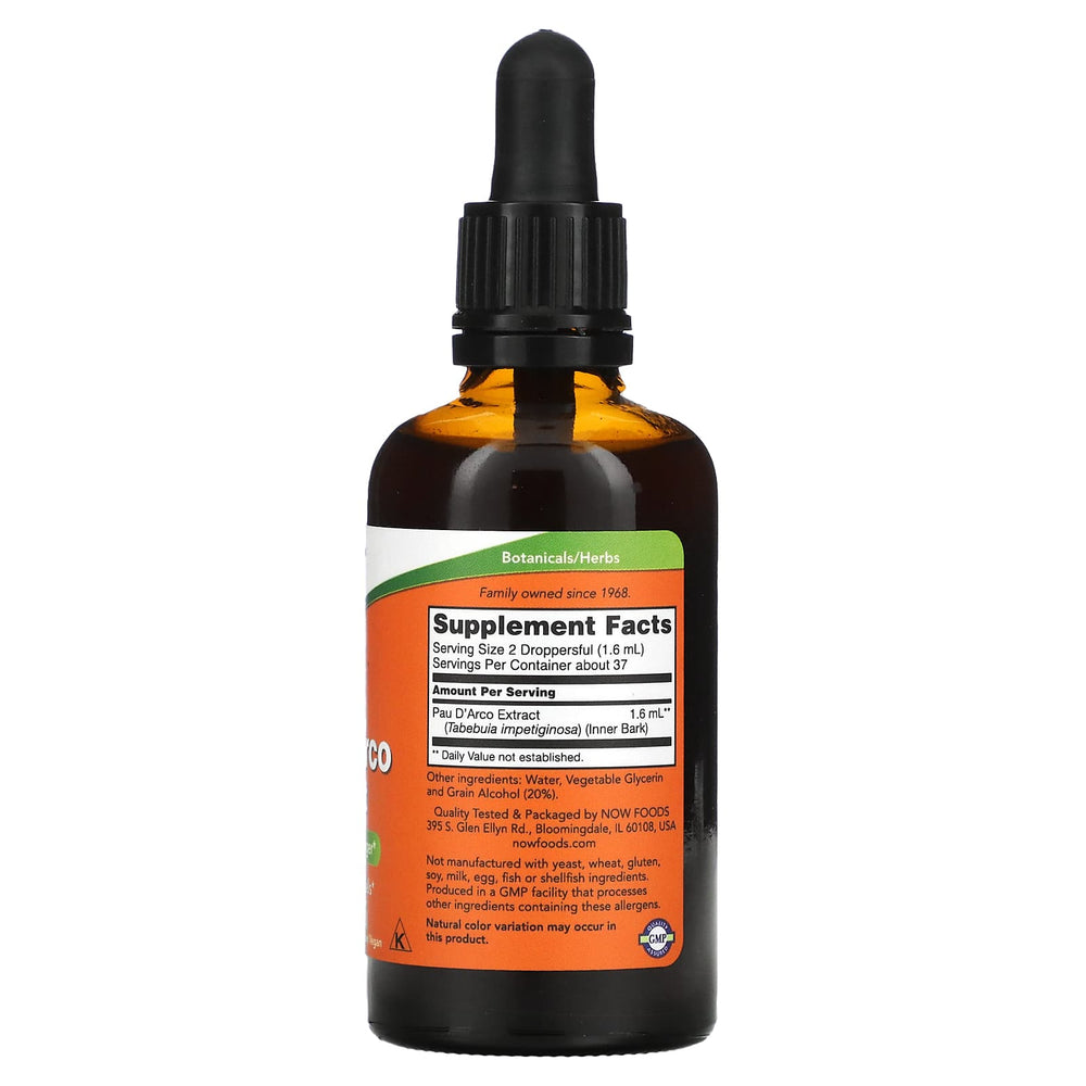 NOW Foods Pau D'Arco Extract näringsfakta