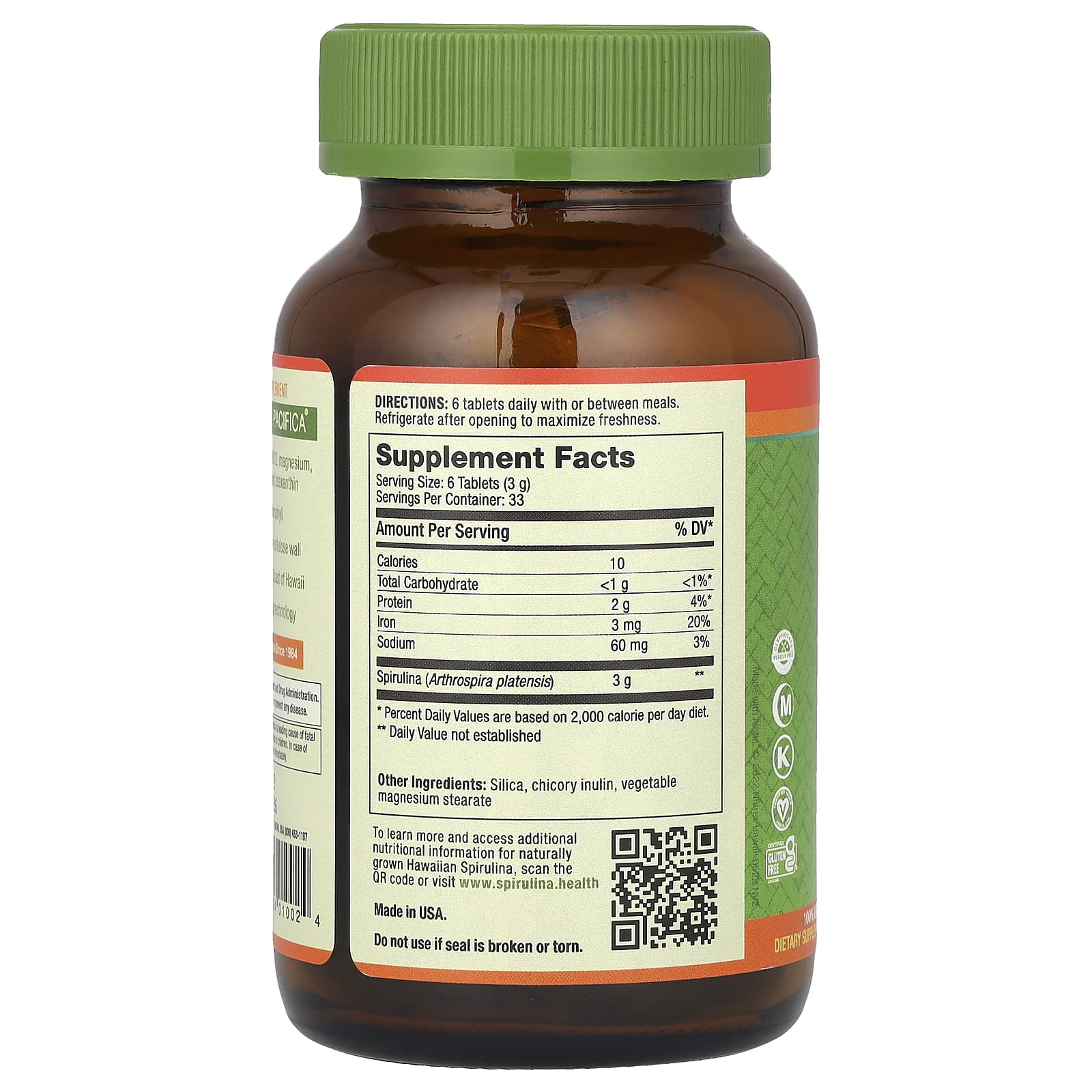Nutrex Hawaii - Ren Hawaiiansk Spirulina - 200 Tabletter