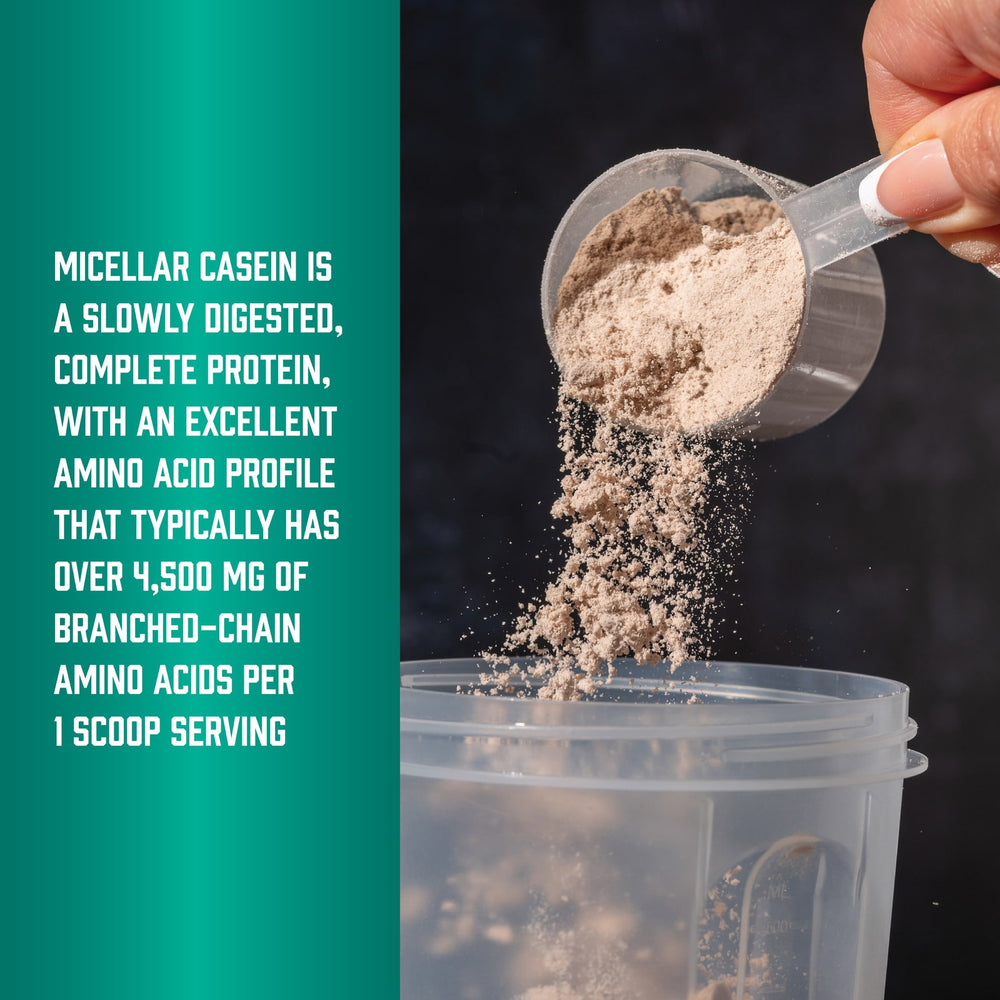 NOW Foods Micellar Casein pulver närbild