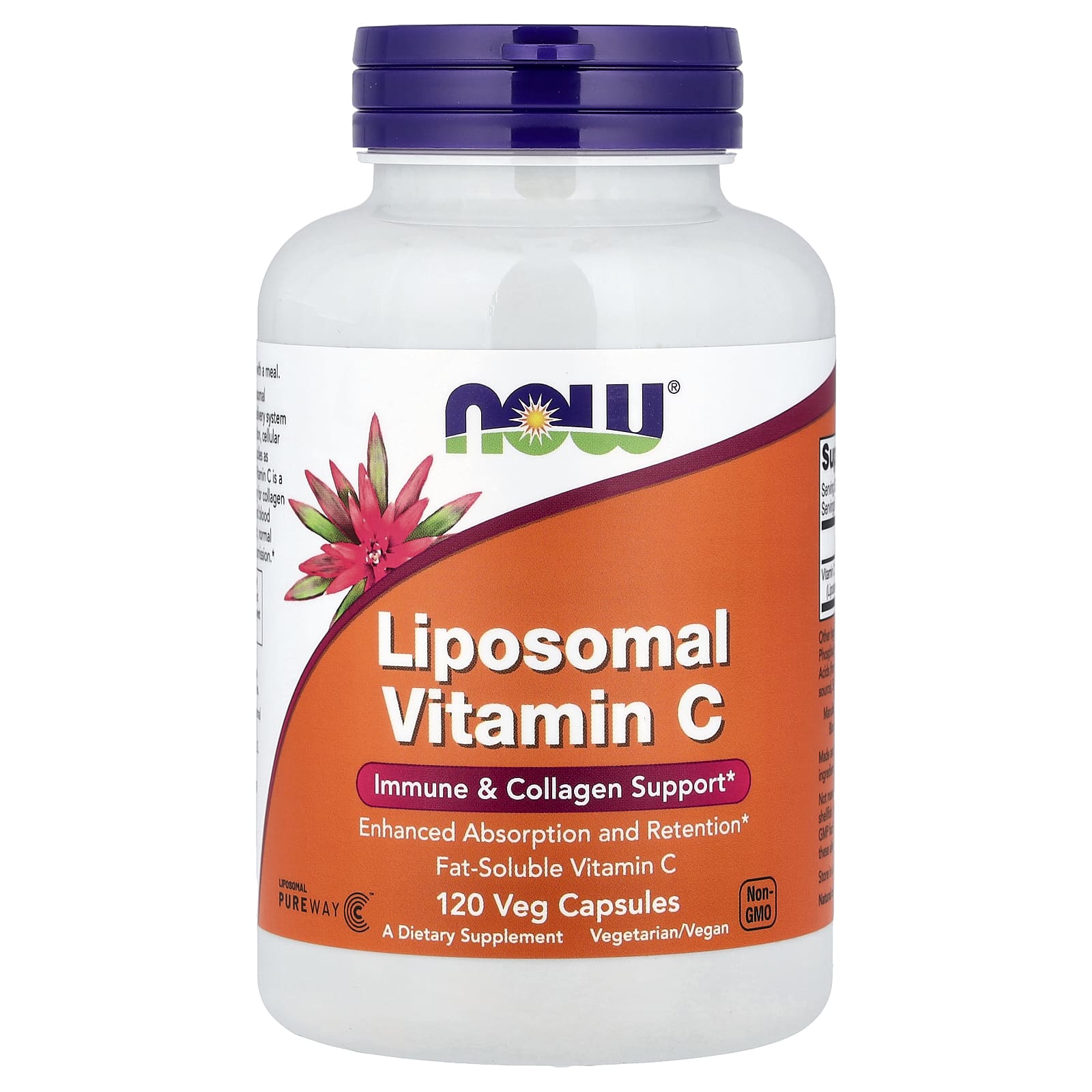 Liposomal Vitamin C – PureWay-C™ 1000 mg baksida