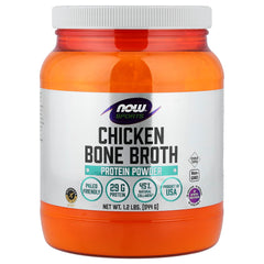 NOW Foods Chicken Bone Broth Protein Powder baksida