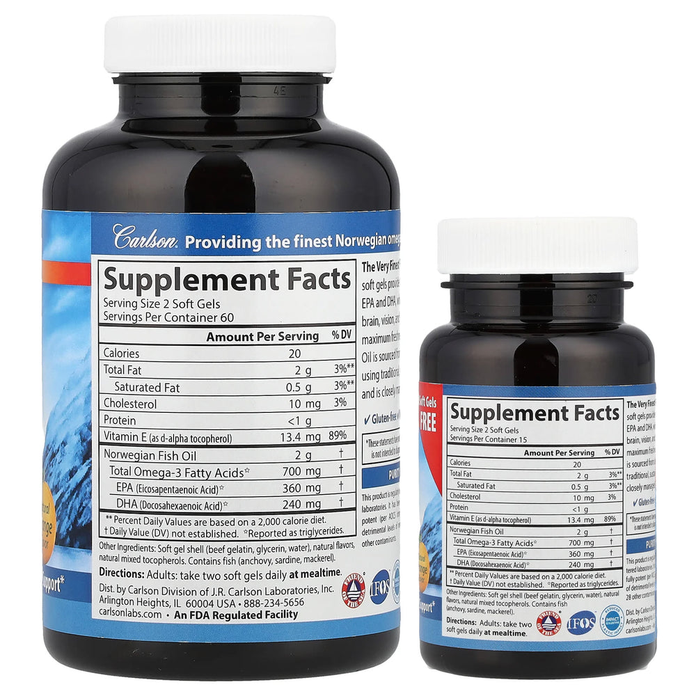 The Very Finest Fish Oil flaska och mätslev