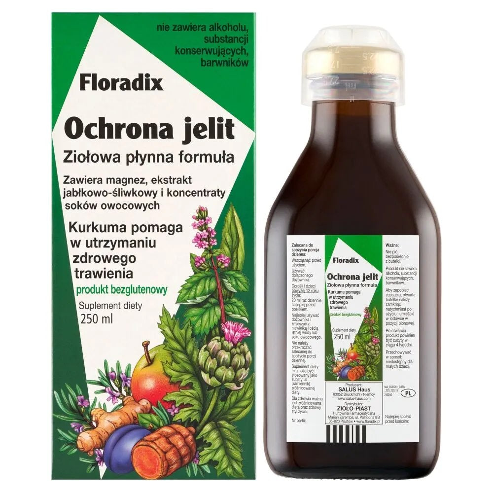 Floradix Gut Protection Herbal Liquid Formula framsida
