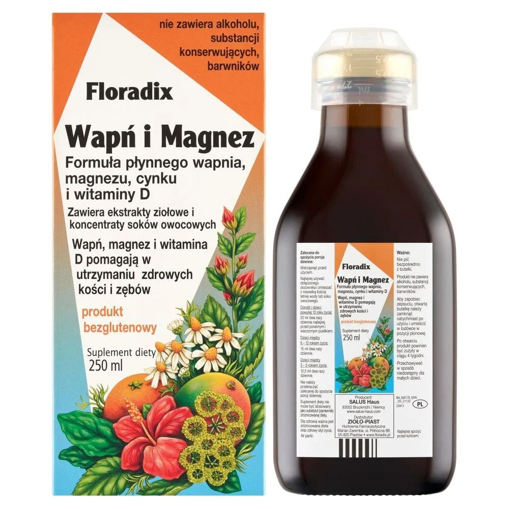 Floradix - Calcium And Magnesium - 250ml