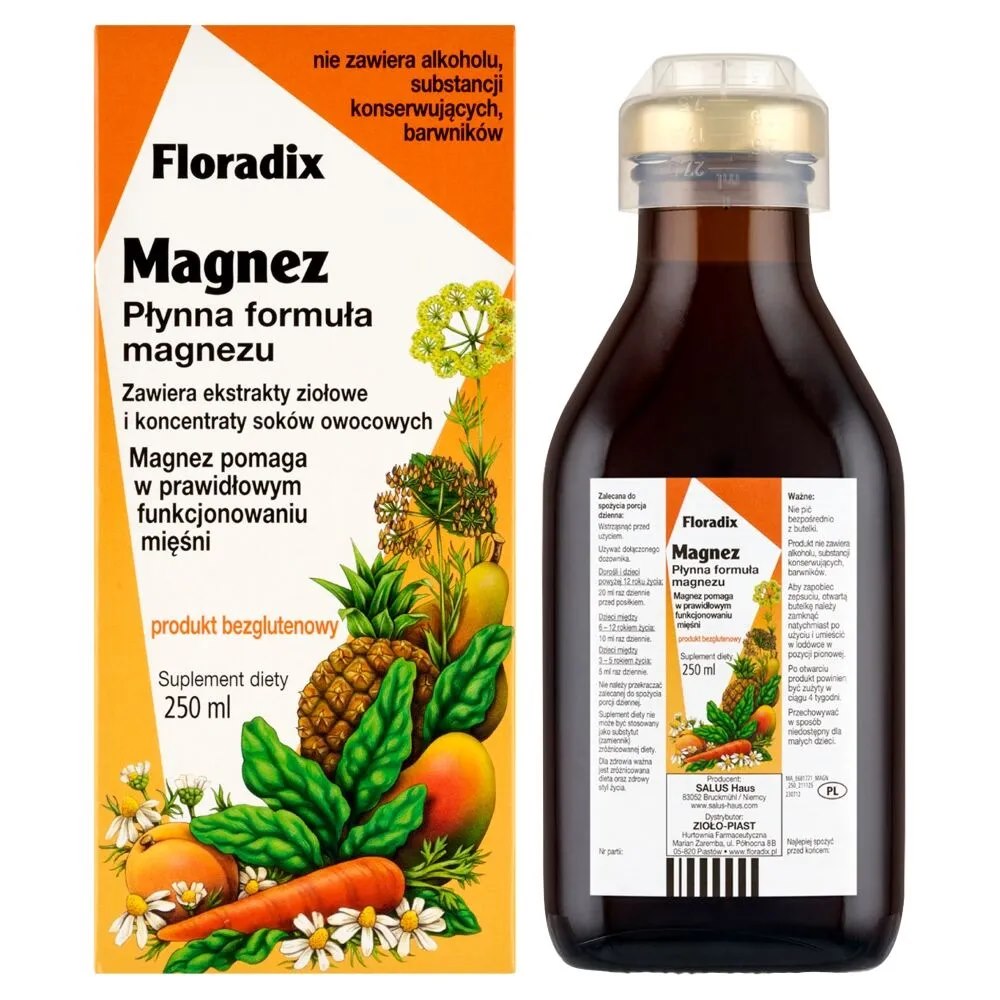 Floradix - Magnesium Flydende Formel - 250ml