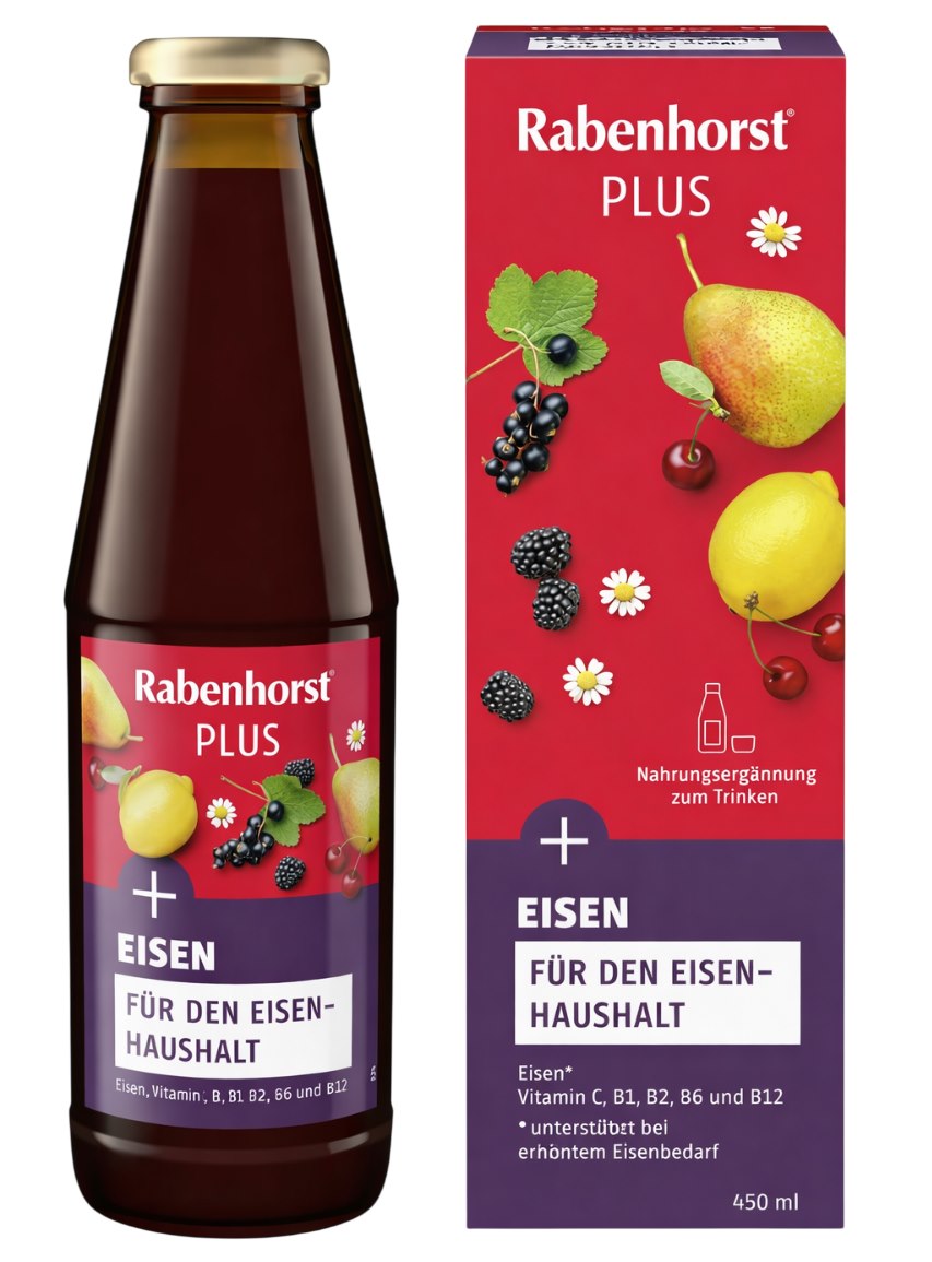 Rabenhorst Plus Iron 450ml framsida
