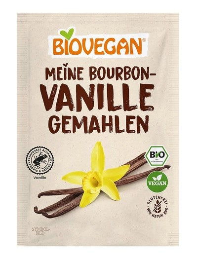Biovegan Bourbon Vanilla 5g baksida näringsfakta