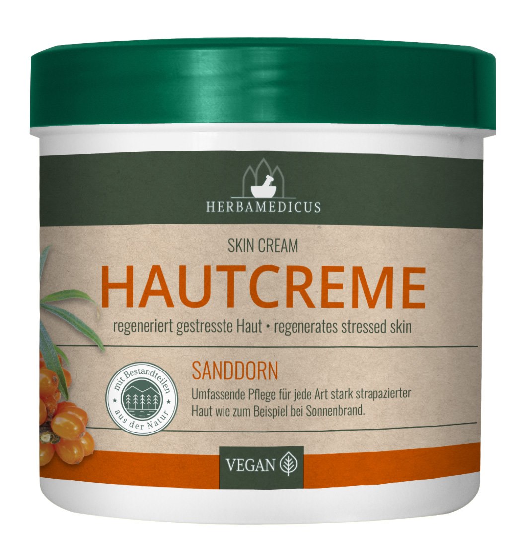 Herbamedicus Skin Cream baksida med ingredienser