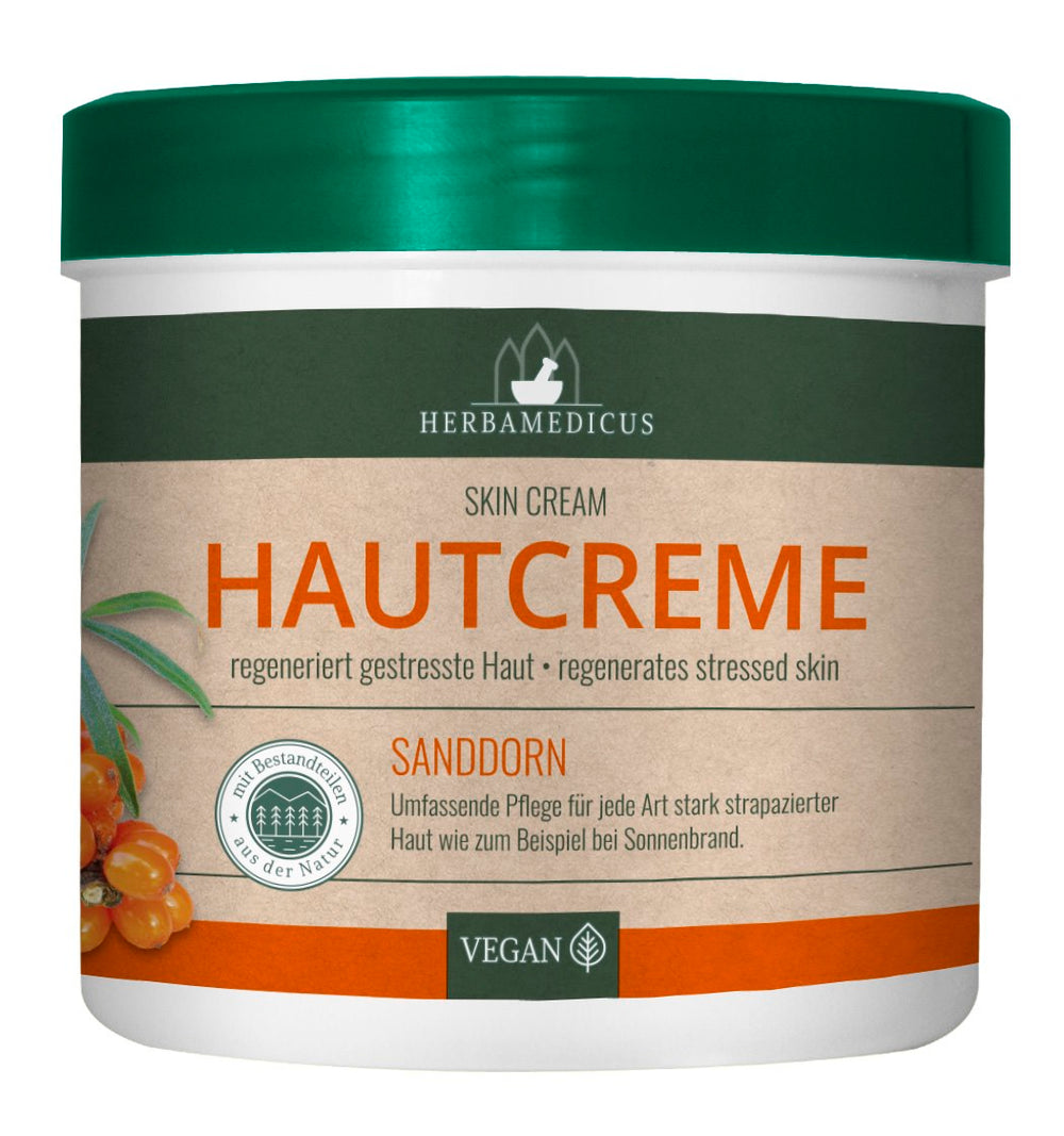 Herbamedicus Skin Cream baksida med ingredienser