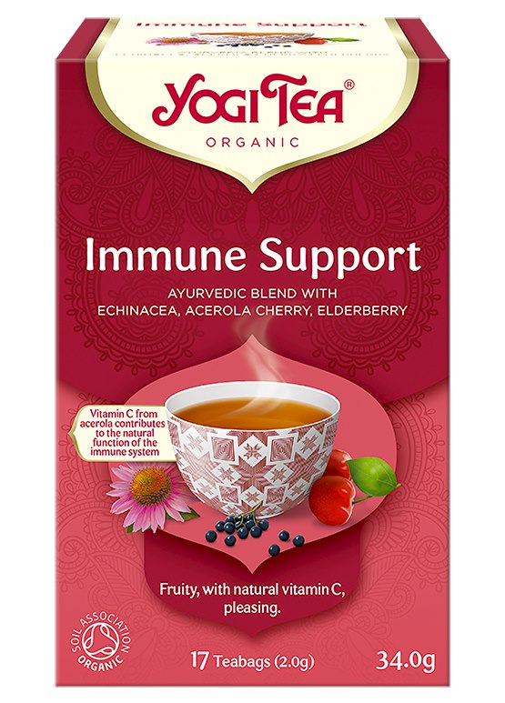 Yogi Tea Organic Herbal Tea förpackning öppen