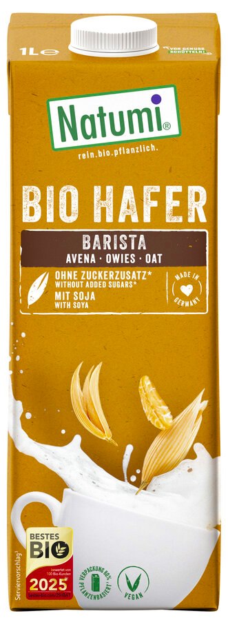 Natumi Oat-Soy Barista Drink framsida