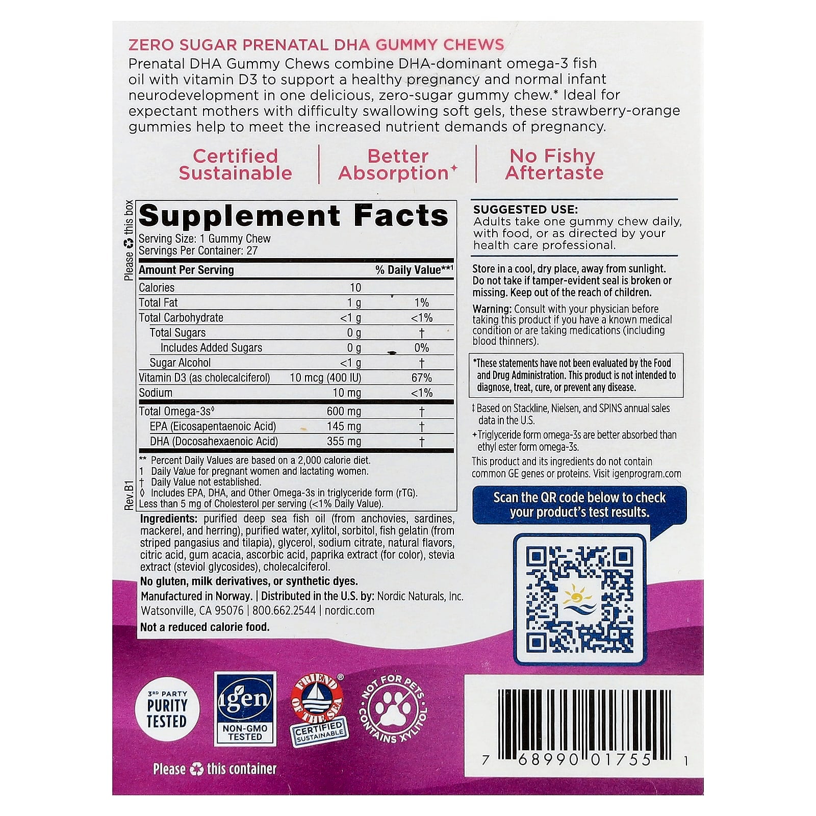 Nordic Naturals - Raskausajan DHA