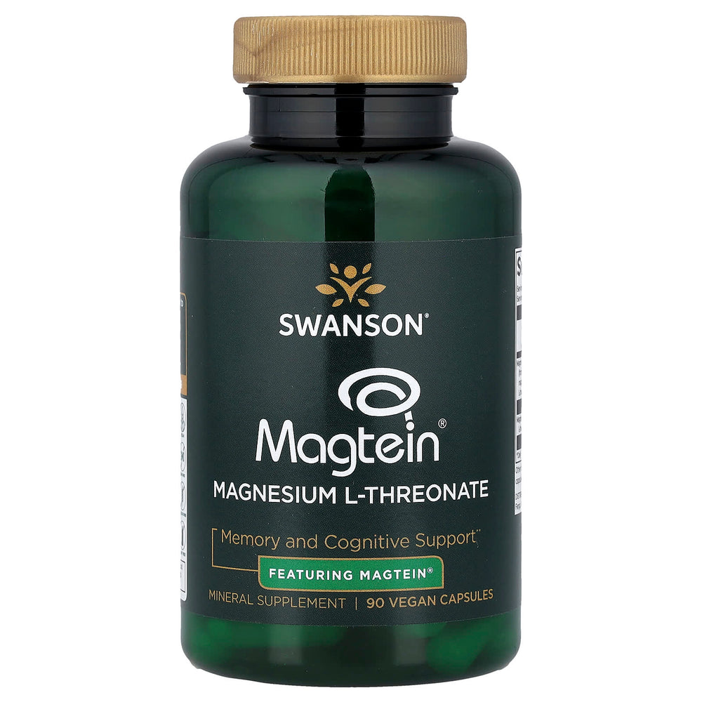 Swanson L-Threonate Magnesium baksida näringsfakta