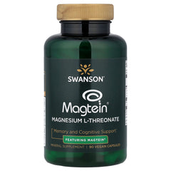 Swanson L-Threonate Magnesium baksida näringsfakta
