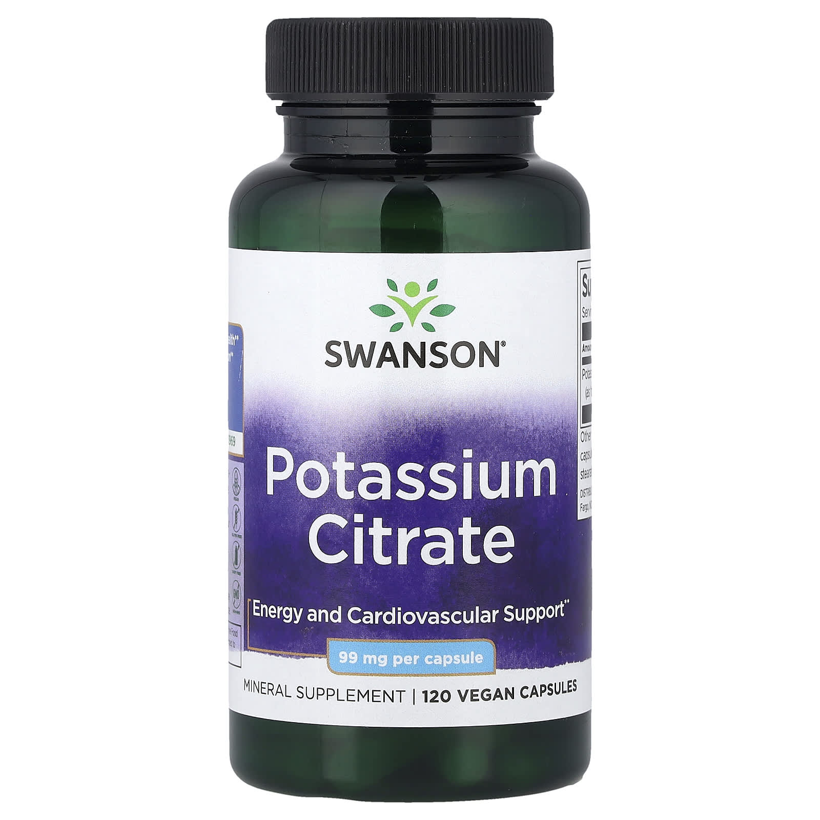 Swanson Potassium Citrate 30 Caps framsida