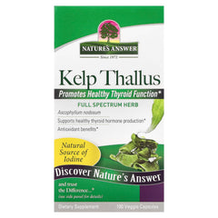 Nature's Answer Kelp Thallus baksida