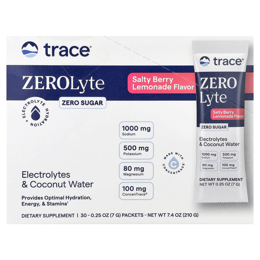 Zerolyte Electrolyte Drink Mix baksida näringsfakta