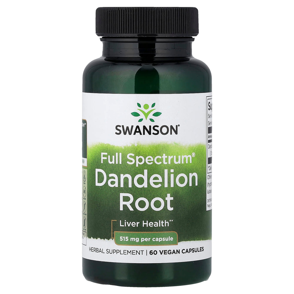 Swanson Dandelion Root 60 kapslar framsida