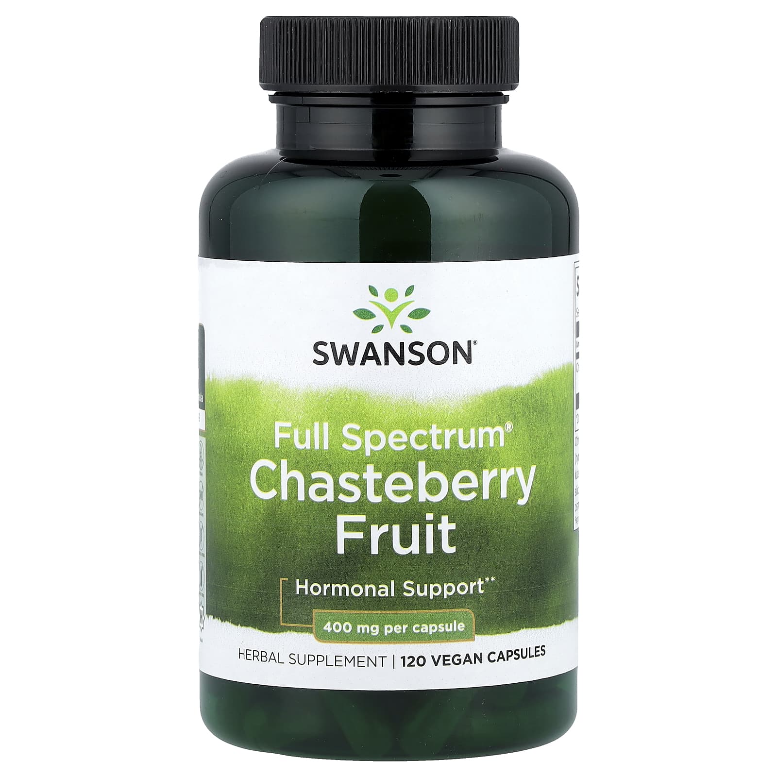 Swanson Chasteberry Fruit baksida näringsfakta