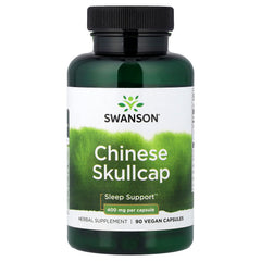 Swanson Chinese Skullcap baksida näringsfakta