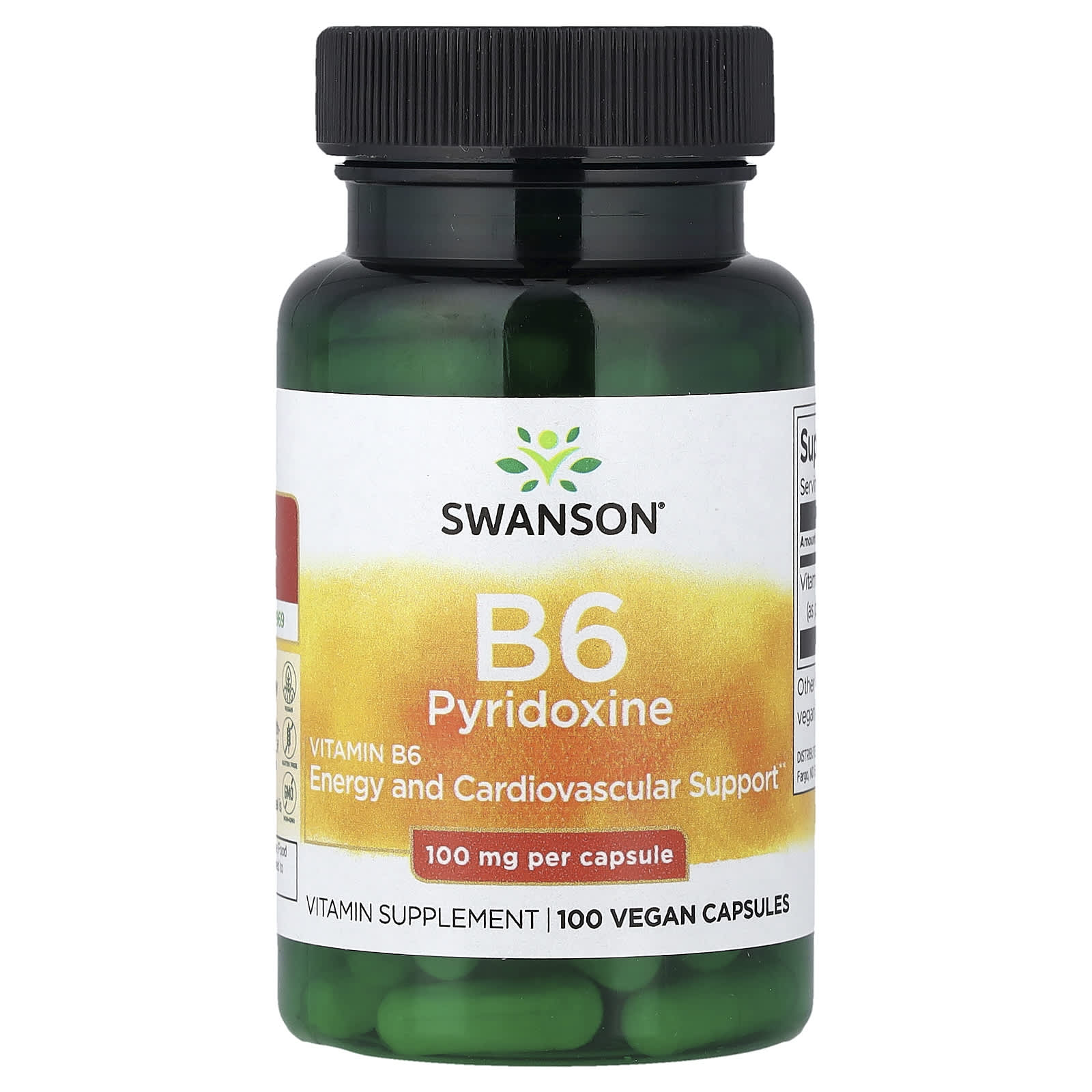 Vitamin B6 Pyridoxin baksida näringsfakta